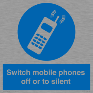 Switch mobile phones off or to silent